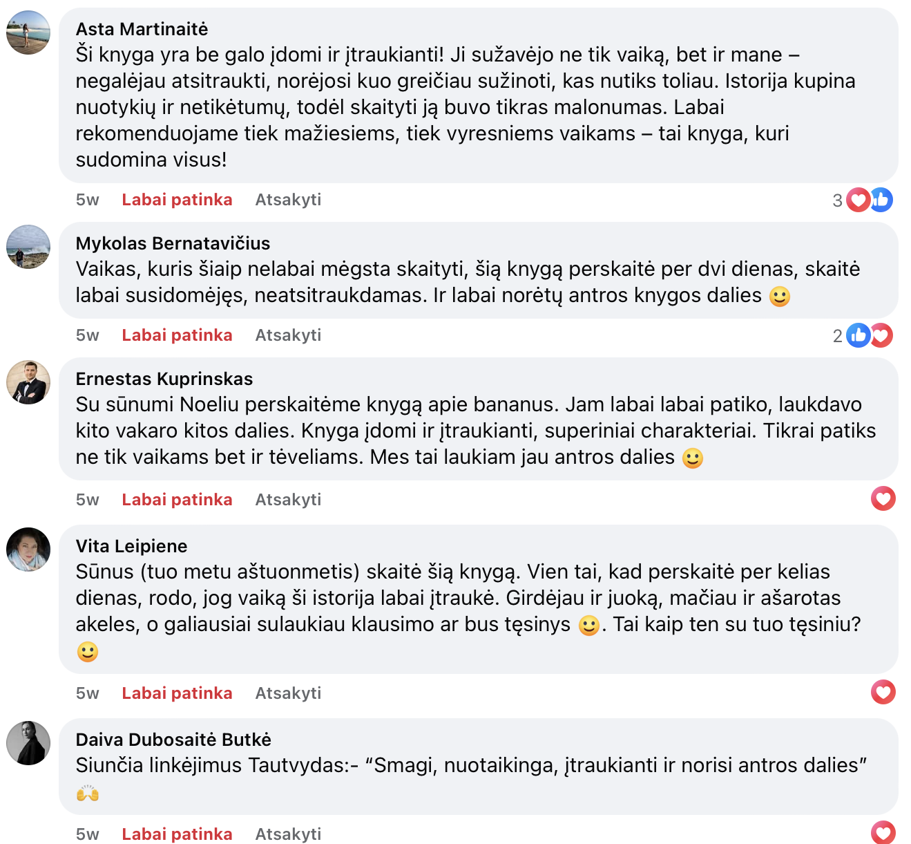Skaitytojų komentarai iš autoriaus archyvo, 1 dalis