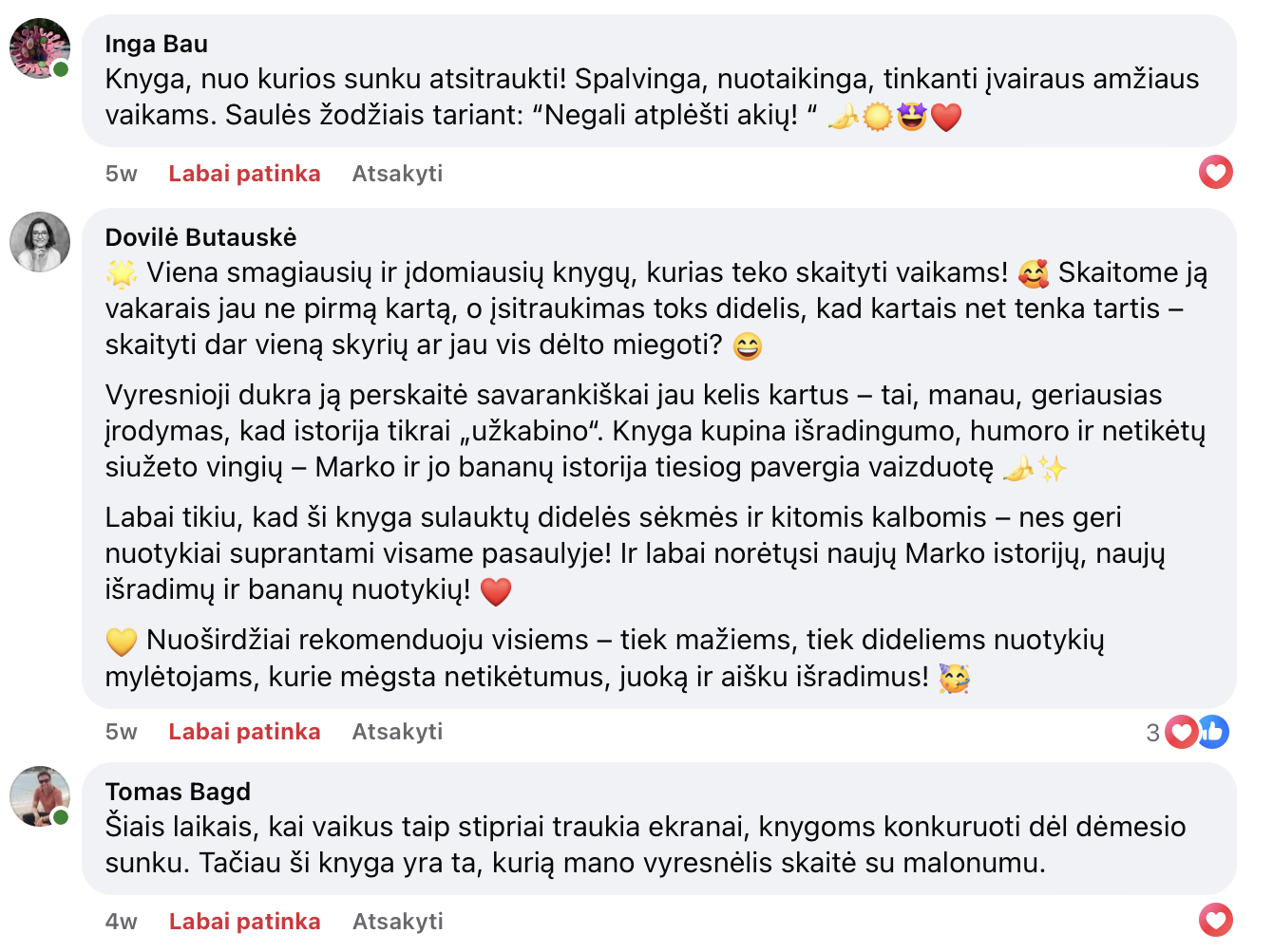 Skaitytojų komentarai iš autoriaus archyvo, 2 dalis
